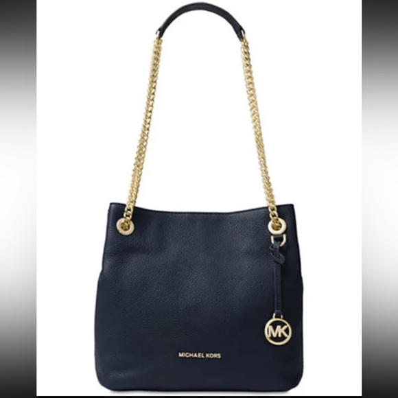 Michael Kors black pebbled leather purse with gold hardware - Picture 8 of 8